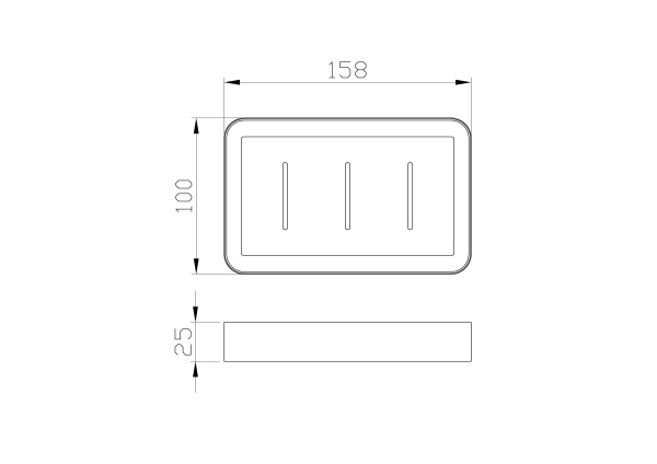 Мыльница с держателем WONZON & WOGHAND LOTTE, брашированное золото WW-8324-BG
