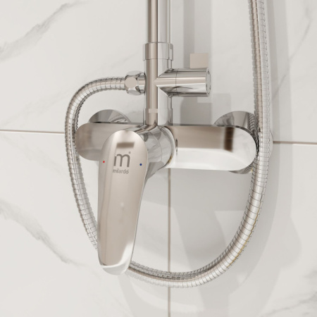Смеситель для душа с верхней лейкой Milardo Simp (SIMSB1FM89)