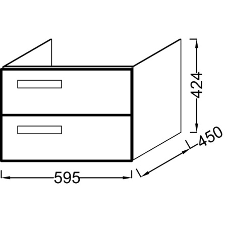 Тумба для раковины Jacob Delafon Rythmik EB1301-E10