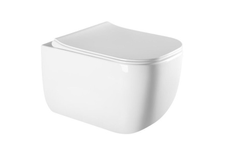 Унитаз подвесной безободковый Art&Max Monza AM232CHR (без сиденья)