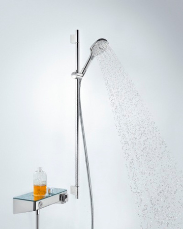 Душевой гарнитур с мыльницей Hansgrohe Raindance Select 120 3jet EcoSmart 26622400 белый/хром