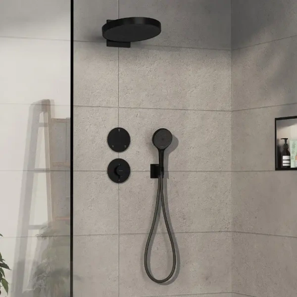 Термостат для душа Hansgrohe ShowerSelect Comfort S 15562670 черный матовый