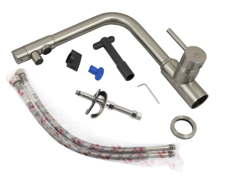 Смеситель для кухни с фильтром Kaiser Teka БР13044-5, серебристый