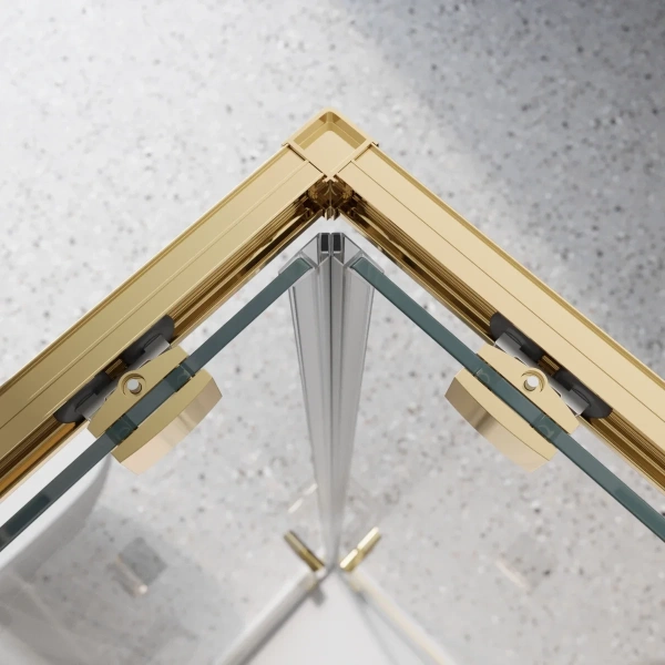 Душевой уголок BelBagno Luce LUCE-A-2-100-C-ORO