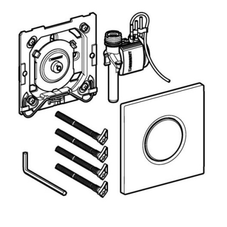 Кнопка смыва для писсуара Geberit HyTroniс Sigma 01 116.011.JQ.5 матовый хром