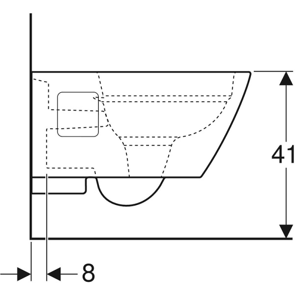 Унитаз подвесной Geberit Geberit Renova Plan 500.378.01.1+500.692.01.1