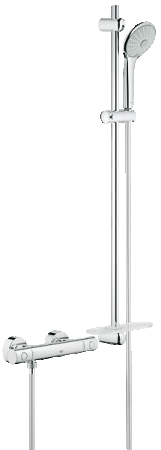 Термостат для душа Grohe Grohtherm 1000 Cosmopolitan с душевым гарнитуром Euphoria, 900 мм 34321 000 (34321000)