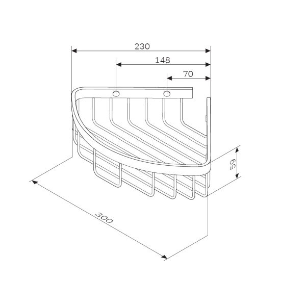 Корзина для душа угловая Am.Pm Sense L A7452122