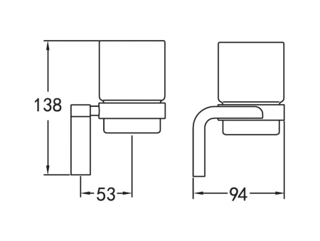 Стакан для зубных щеток CEZARES ULTIMA CZR-F-8930