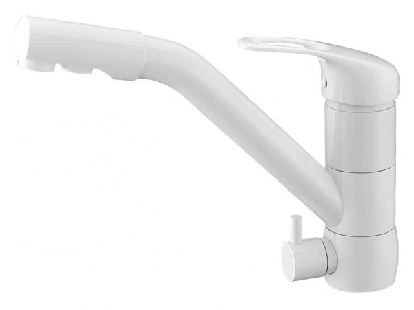 Смеситель для кухни Zorg ZR 400 KF-12 WHITE Смеситель для кухни Zorg ZR 400 KF-12 WHITE