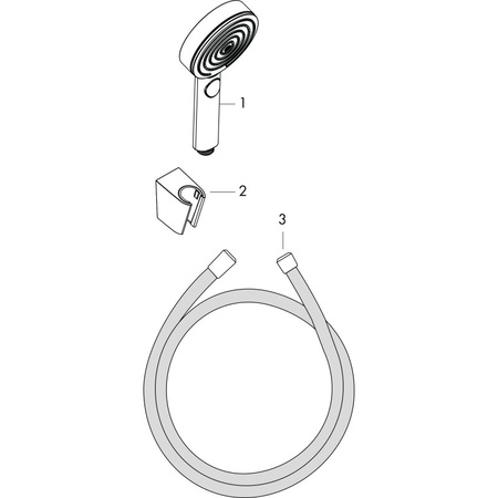 Душевой набор Hansgrohe Pulsify Select 105 3jet Relaxation 24303000, хром
