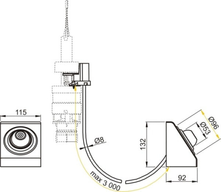 Кнопка для инсталляции AlcaPlast MPO13