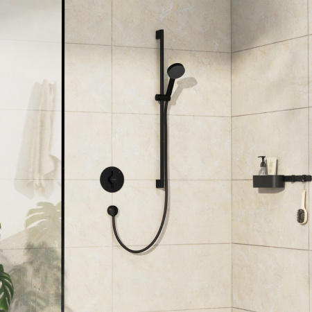 Смеситель для душа Hansgrohe DuoTurn S 75618670 матовый черный