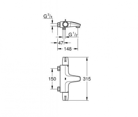 Термостат для ванны Grohtherm Special 34671000