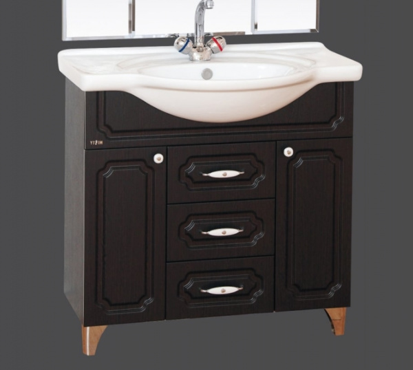 Тумба Misty Александра 105 + раковина (венге)