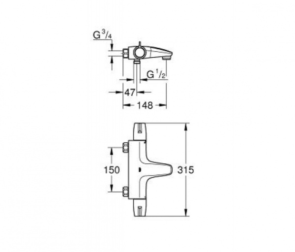 Термостат для ванны Grohtherm Special 34671000