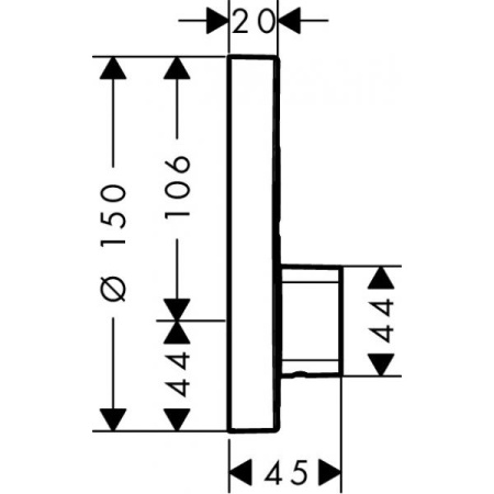 Смеситель для душа Hansgrohe ShowerSelect 15747000