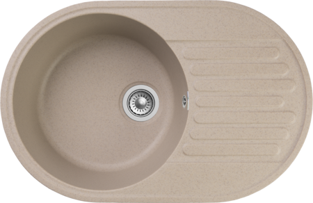 Кухонная мойка GranFest Quartz 18, 18 песочный
