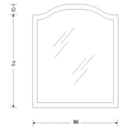 Зеркало Eban Sagomata FCRSG085-BP bi perlato