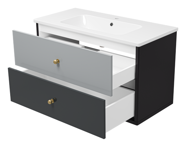 Тумба под раковину 100 Brevita Кристиан  Кри-06100-01-012Я без раковины