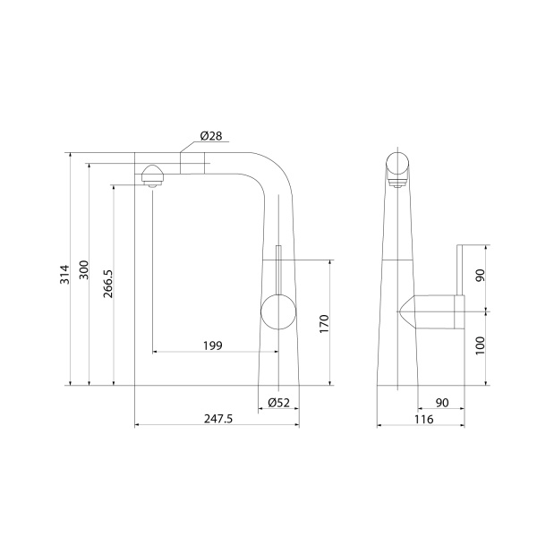 Смеситель для кухни IDDIS Pure PURSBPFi05