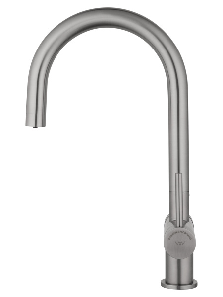 Смеситель для кухни c подключением фильтра WONZON & WOGHAND, брашированный никель WW-3211-BS