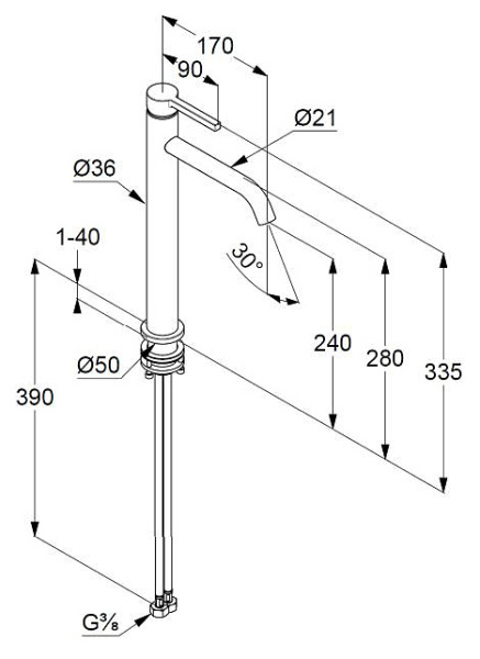 Смеситель для раковины Kludi Nova Fonte 202985315 Смеситель для раковины Kludi Nova Fonte 202985315