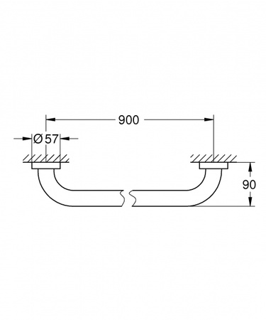 Ручка для ванной GROHE Essentials, 40795DC1
