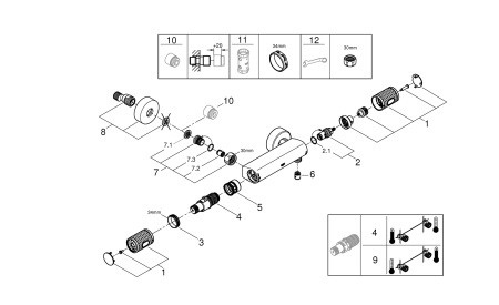 Термостат для душа GROHE Precision Feel 34790 000 (34790000)