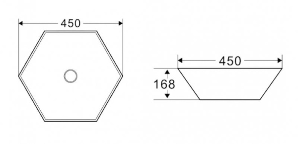 Раковина накладная BelBagno BB1140