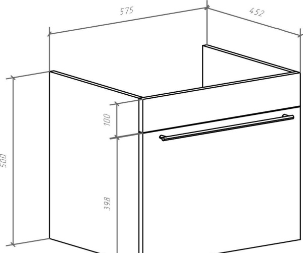 Тумба под раковину Bellezza Альдо 60 4638909190018