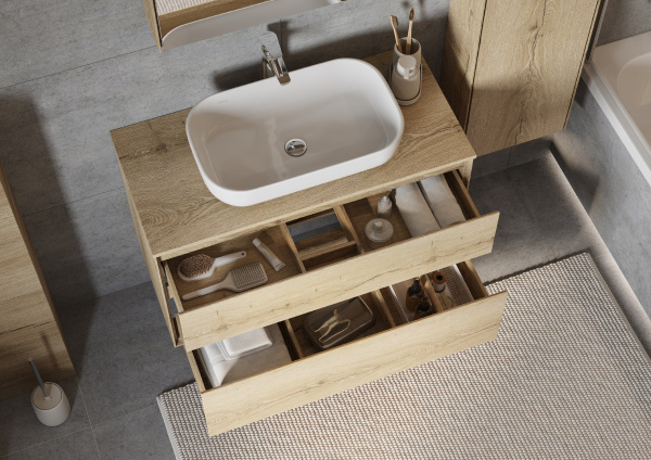 Тумба с раковиной Aquaton Либерти 100 1A2796K3LYC70