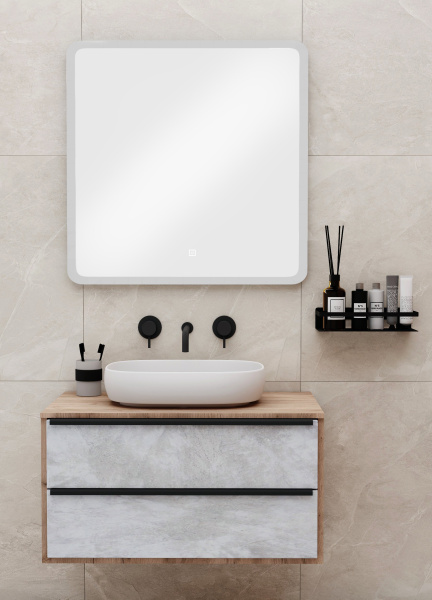 Зеркало RUNO с подсветкой 800х800 Руан Led (ЗЛП2482)