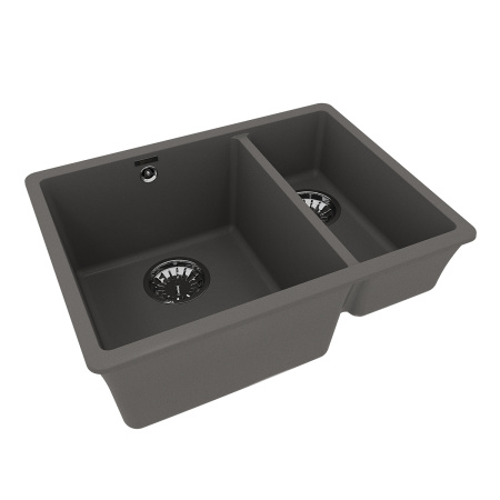Кухонная мойка Lemark SINARA 550.2-U  серый шёлк 9910083
