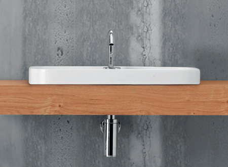 Раковина накладная (60х43) Kerasan Tribeca 514201*1 белый глянец