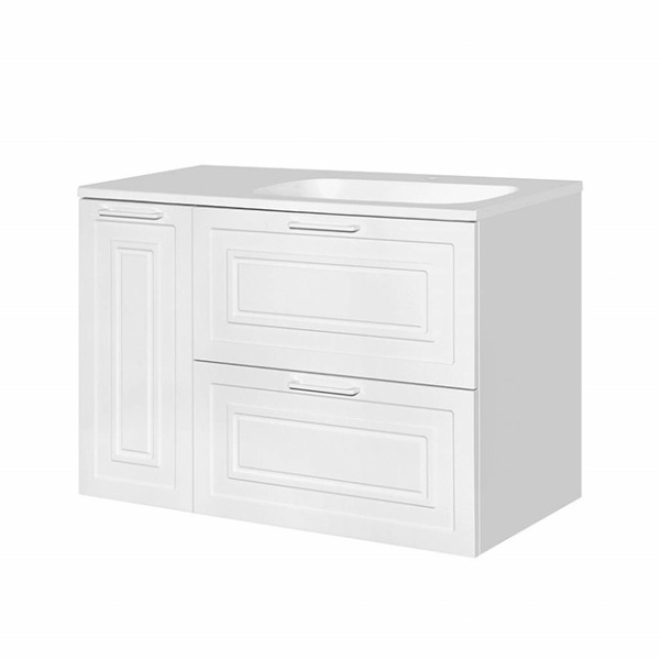 Тумба под раковину подвесная Style Line Альба 90 ЛС-000010054 белый