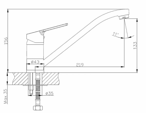Смеситель для кухни ESKO SAINT-PETERSBURG SPb 05