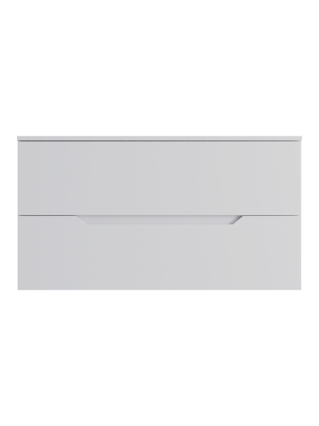 Тумба без раковины подвесная 100 столешница МДФ Orange Line Li-100TuwMDF матовый белый