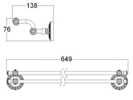 Полотенцедержатель Zorg Antic AZR 13 SL