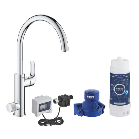Смеситель для кухни с фильтром Grohe Blue Pure Eurosmart 30499 000 (30499000) хром Смеситель для кухни с фильтром Grohe Blue Pure Eurosmart 30499 000 (30499000) хром