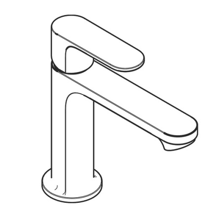 Смеситель для раковины с донным клапаном Hansgrohe Rebris S 72517000 хром