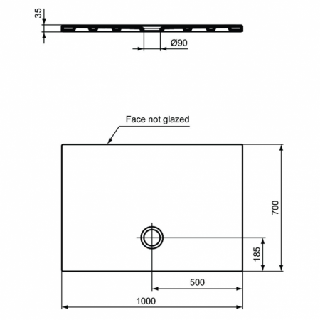 Душевой поддон (100X70) Ideal Standard STRADA T2572YK