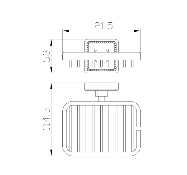 Мыльница с держателем WONZON & WOGHAND ROMA, бронза WW-7224