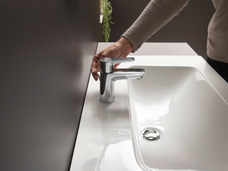 Смеситель для раковины с донным клапаном Hansgrohe Talis E 71700000 хром