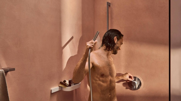 Смеситель для душа Hansgrohe DuoTurn S 75618670 матовый черный Смеситель для душа Hansgrohe DuoTurn S 75618670 матовый черный