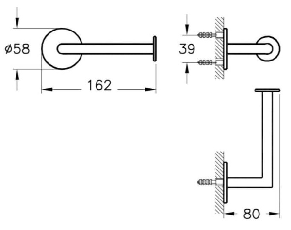 Держатель туалетной бумаги Vitra Origin A4488726, цвет медный