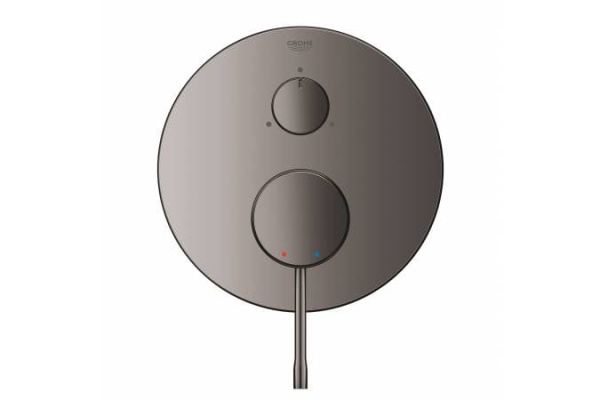 Смеситель для ванны с переключателем на 3 положения Grohe Essence New 24092 A01 (24092A01) темный графит глянец