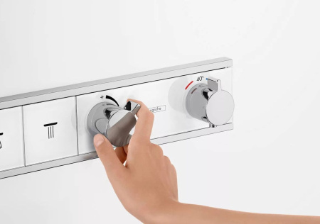Термостат для душа на 2 потребителя Hansgrohe RainSelect 15355400 белый