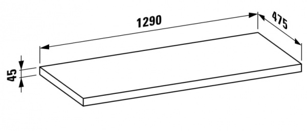 Столешница Laufen Palomba Collection 4.0680.0.180.221.1