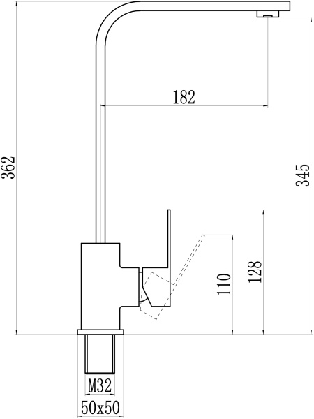 Смеситель для кухонной мойки из нержавеющей стали Savol S-SUS3001